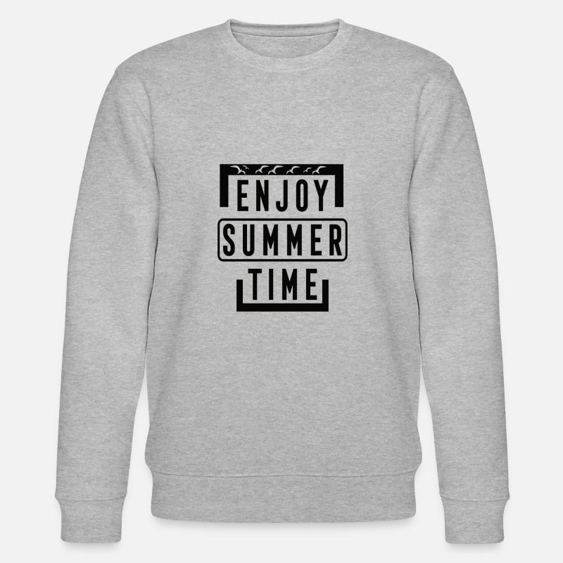 Profitez de l’heure d’été - Sweat bio CHANGER Stanley/Stella Unisexe - gris chiné