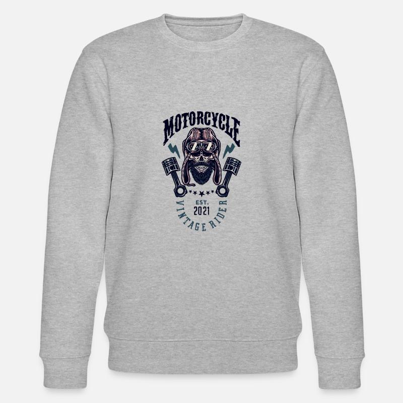 Crâne de cavalier - Sweat bio CHANGER Stanley/Stella Unisexe - gris chiné