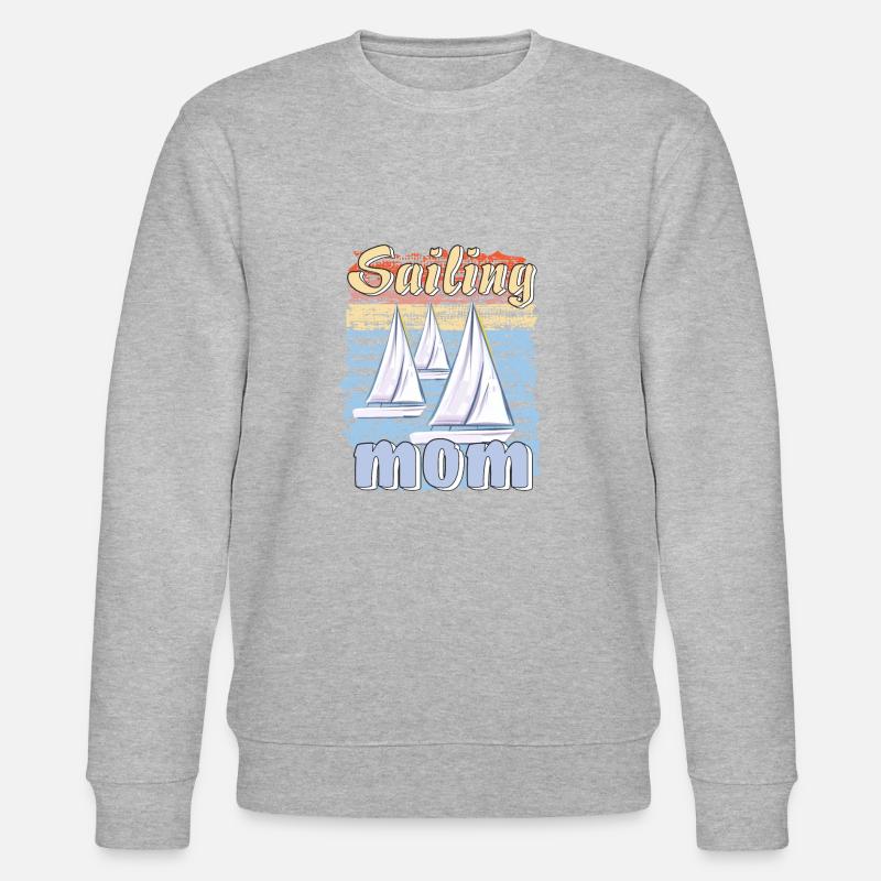 BOOTE SAILING MOM - Stanley/Stella Unisex Bio-Sweatshirt CHANGER - Grau meliert