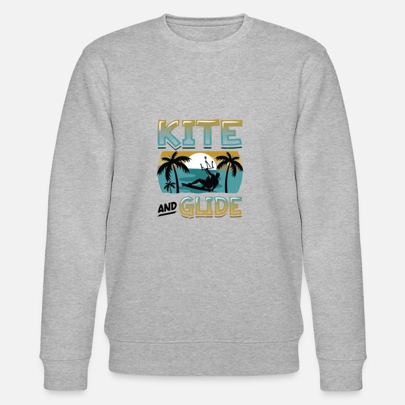 Kite Et Plan, Kitesurf - Sweat bio CHANGER Stanley/Stella Unisexe - gris chiné