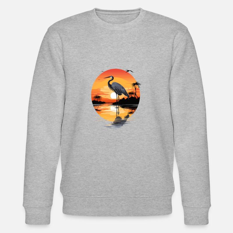 Reiher - Stanley/Stella Unisex Bio-Sweatshirt CHANGER  - Grau meliert