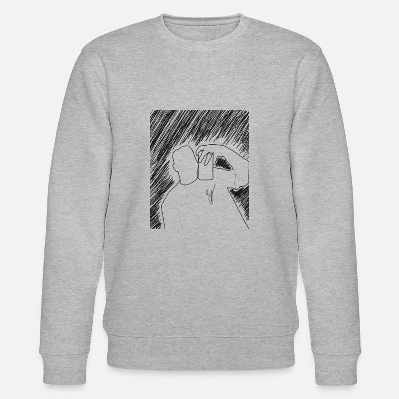 Shadowman - Stanley/Stella Unisex Bio-Sweatshirt CHANGER  - Grau meliert