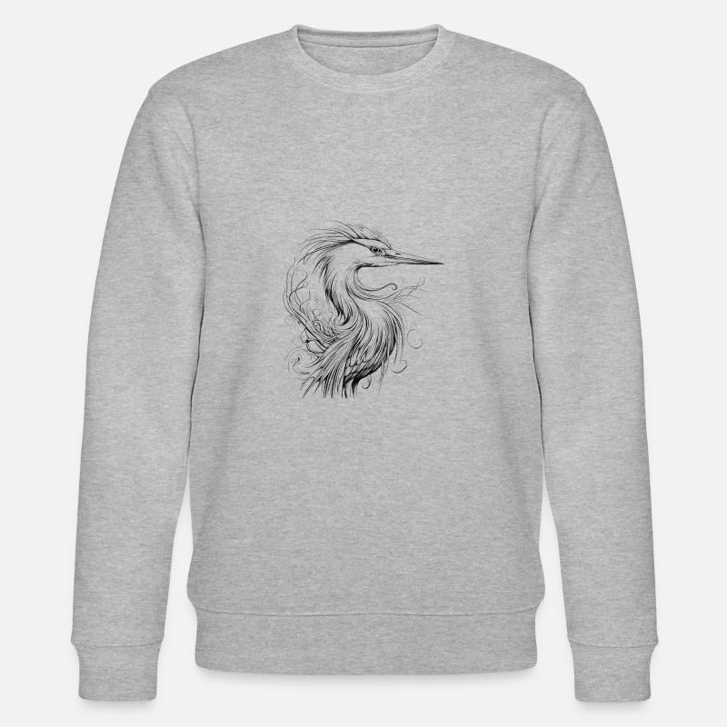 Reiher - Stanley/Stella Unisex Bio-Sweatshirt CHANGER  - Grau meliert