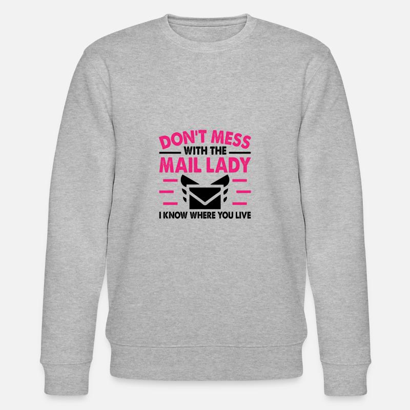 Postbote Postbotin Post Briefträger - Stanley/Stella Unisex Bio-Sweatshirt CHANGER  - Grau meliert