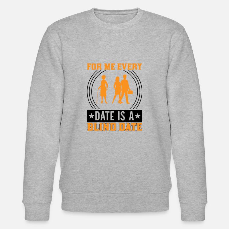 Blindheitsbewusstsein Gesetzlich Blind - Stanley/Stella Unisex Bio-Sweatshirt CHANGER  - Grau meliert
