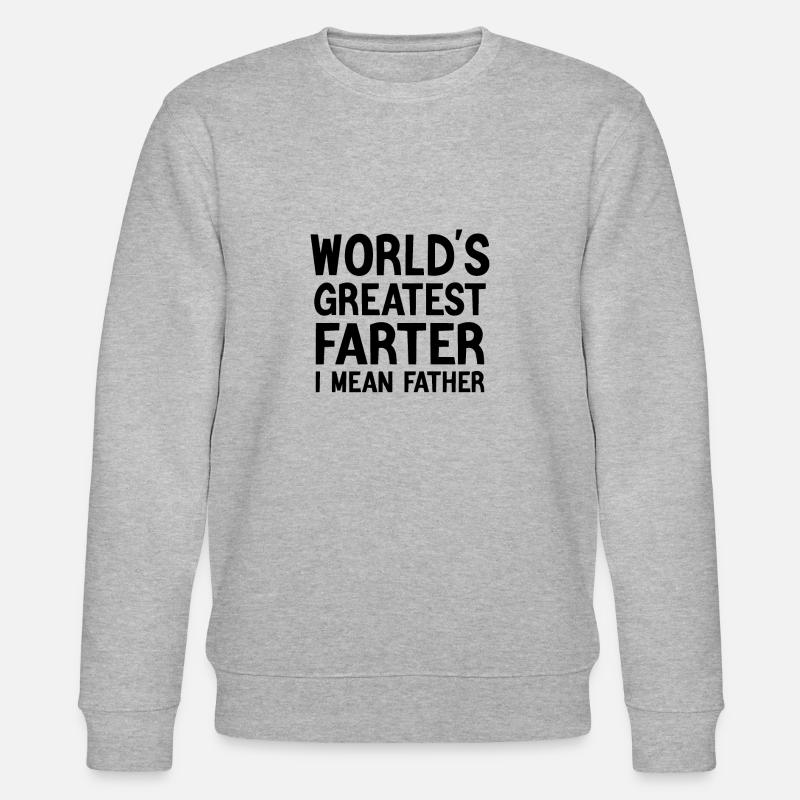 Bester Papa der Welt - Stanley/Stella Unisex Bio-Sweatshirt CHANGER  - Grau meliert
