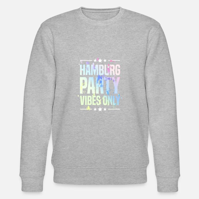 Hamburg Party Vibes - Stanley/Stella Unisex Bio-Sweatshirt CHANGER  - Grau meliert