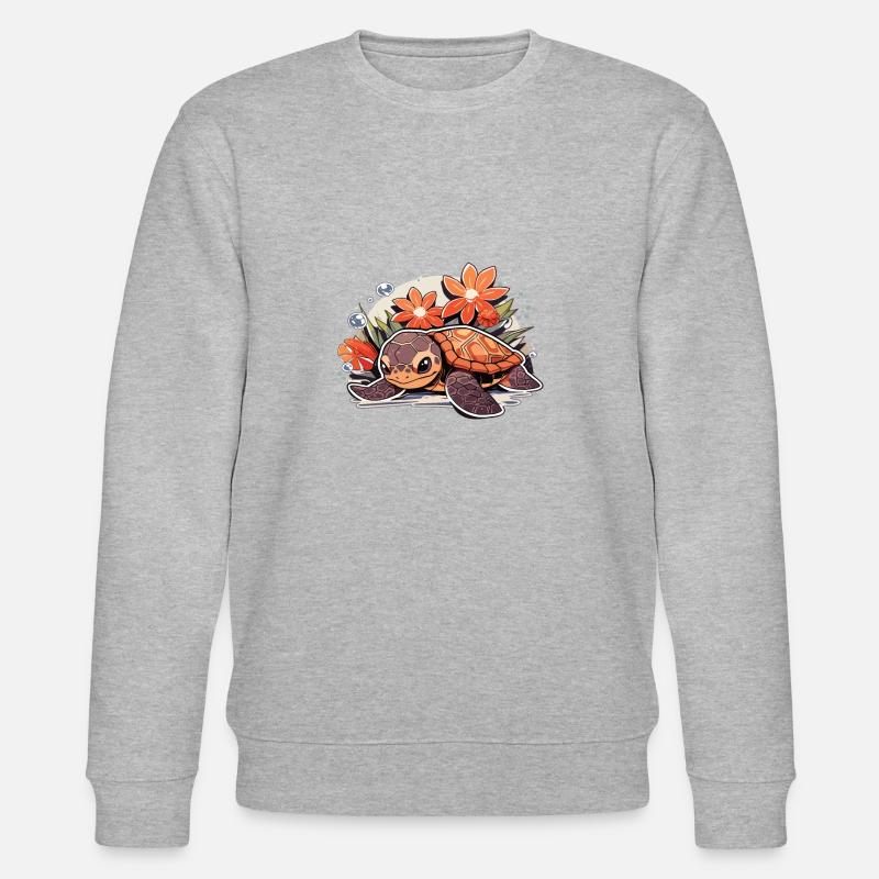 Schildkröte - Stanley/Stella Unisex Bio-Sweatshirt CHANGER  - Grau meliert