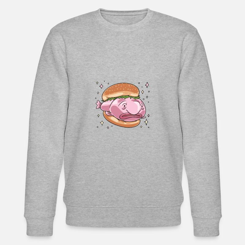 Poisson blob - Sweat bio CHANGER Stanley/Stella Unisexe - gris chiné