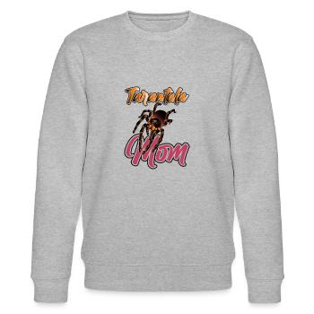 Vogelspinne Tarantel Vogelspinnen - Stanley/Stella Unisex Bio-Sweatshirt CHANGER  - Grau meliert - Vorne - Nik (191cm) & Marisol (170cm)