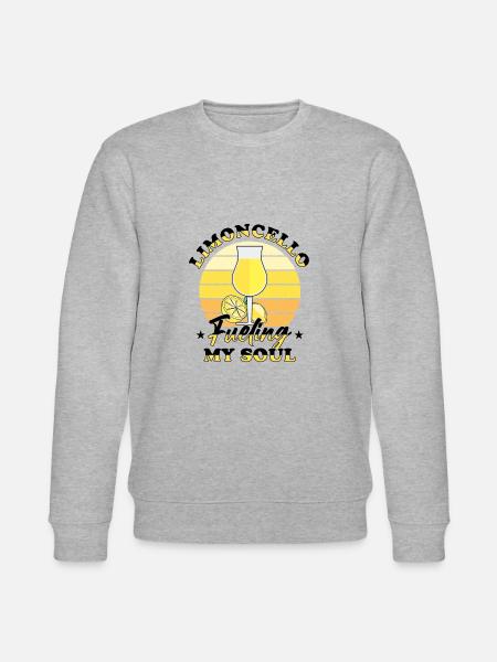 Italian Limoncello Lover Lemon Liqueur - Stanley/Stella CHANGER Unisex Organic Sweatshirt - heather grey