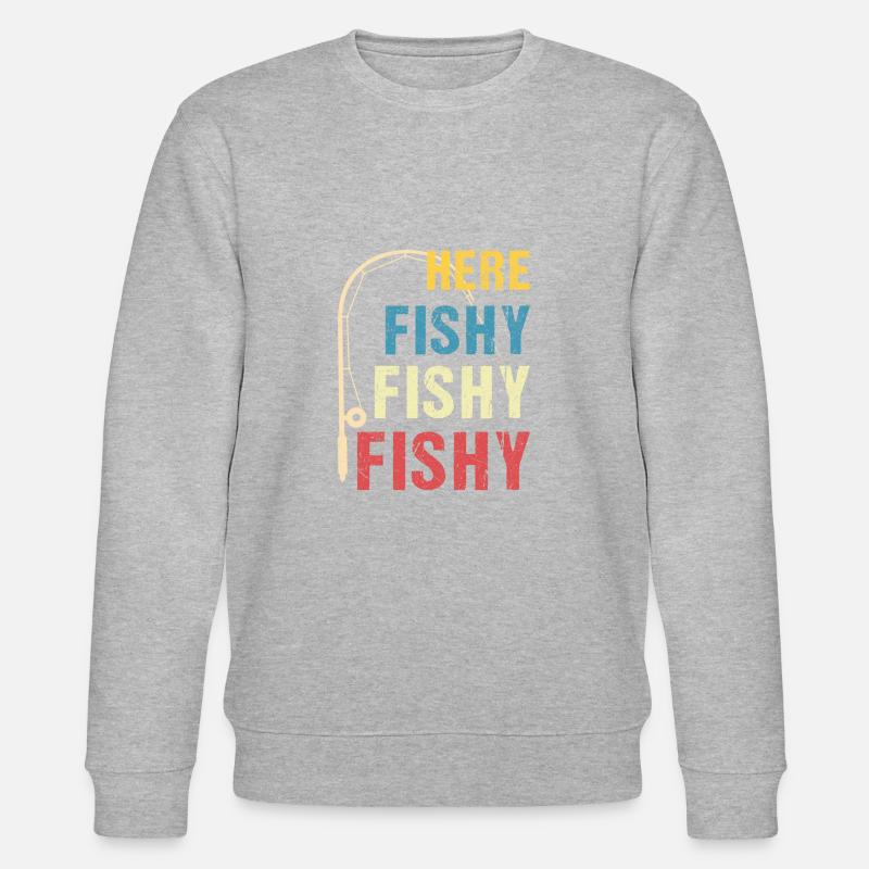 Ici Fishy Fishy Fishy - Sweat bio CHANGER Stanley/Stella Unisexe - gris chiné