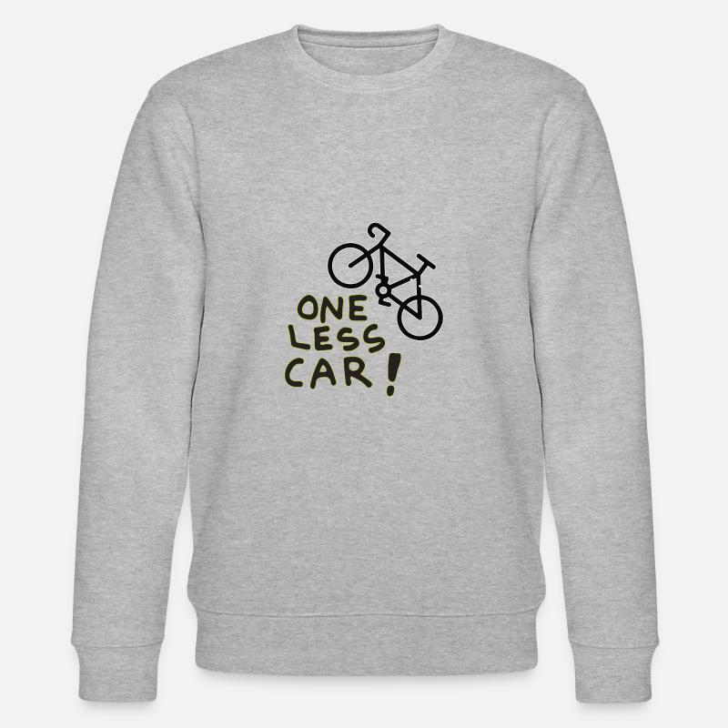 one less car - Stanley/Stella Unisex Bio-Sweatshirt CHANGER  - Grau meliert