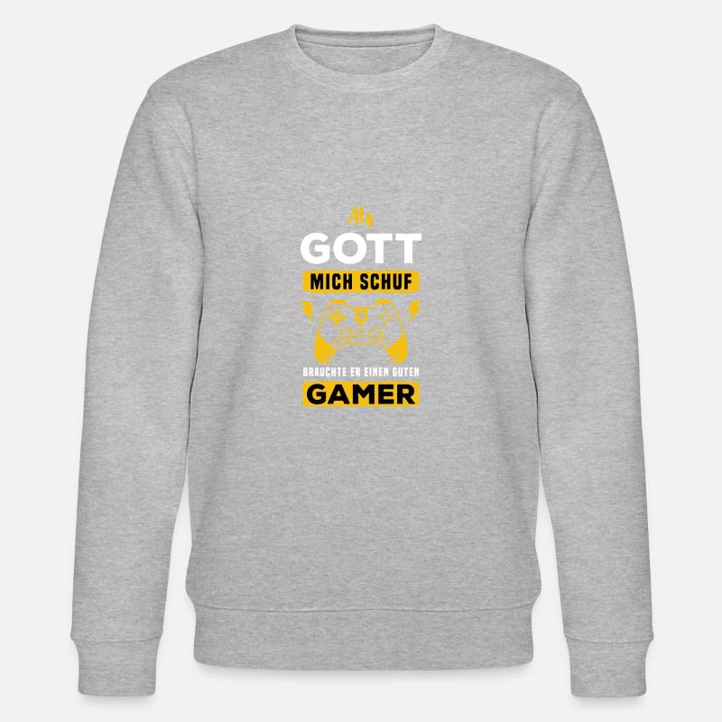 Controller Videospiel Zocker Gamer Computerspiel - Stanley/Stella Unisex Bio-Sweatshirt CHANGER  - Grau meliert