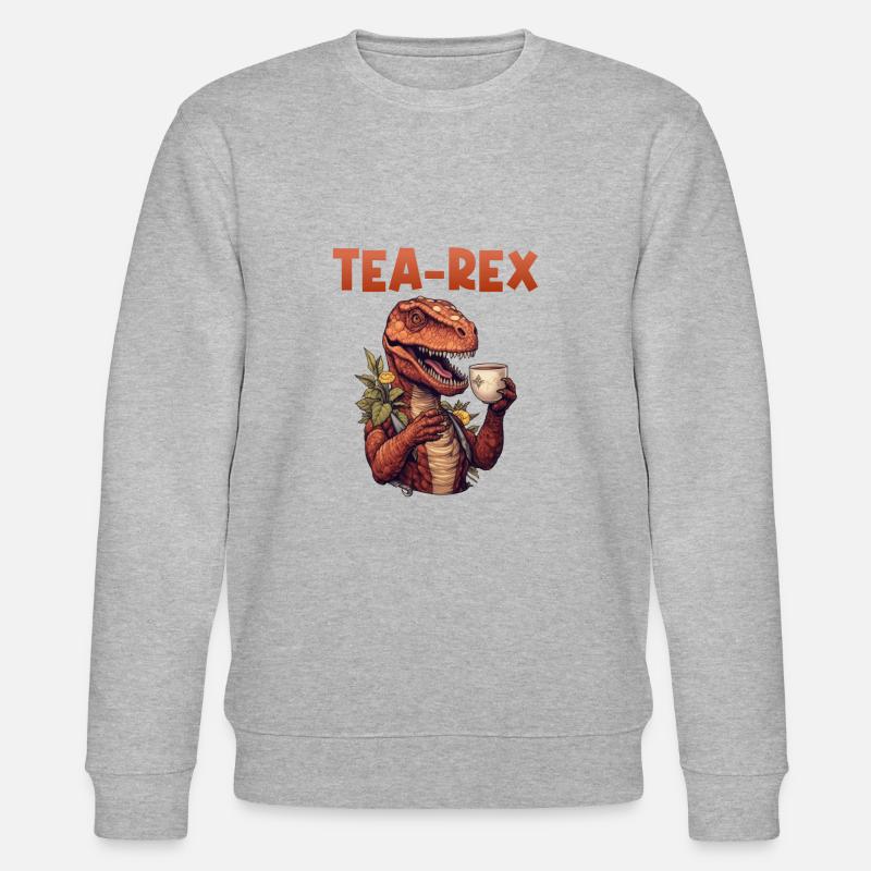 Teeliebhaber Tee Teetrinkerin Teetrinker - Stanley/Stella Unisex Bio-Sweatshirt CHANGER  - Grau meliert