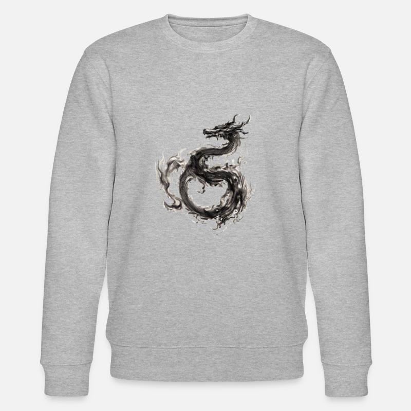 Drache - Stanley/Stella Unisex Bio-Sweatshirt CHANGER  - Grau meliert