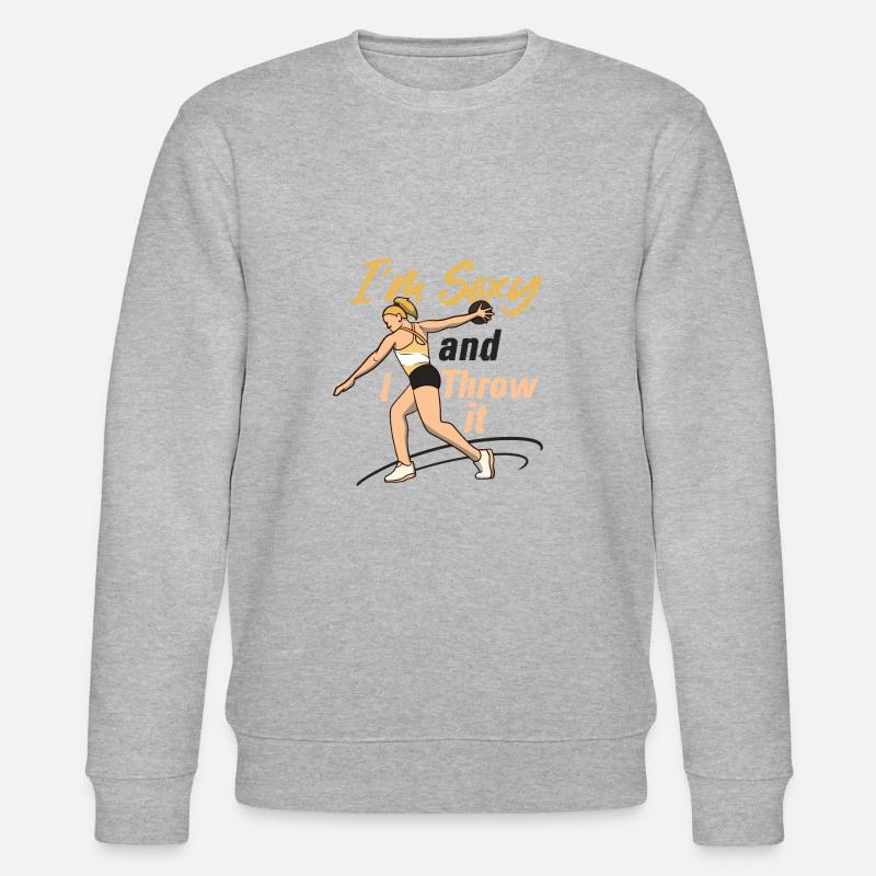 Leichtathletik Leichtathletik Wurf Athlet - Stanley/Stella Unisex Bio-Sweatshirt CHANGER - Grau meliert