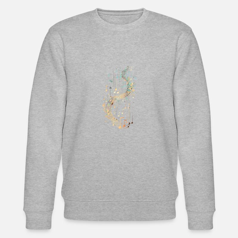Music Dream Notes - Stanley/Stella CHANGER Unisex Organic Sweatshirt - heather grey
