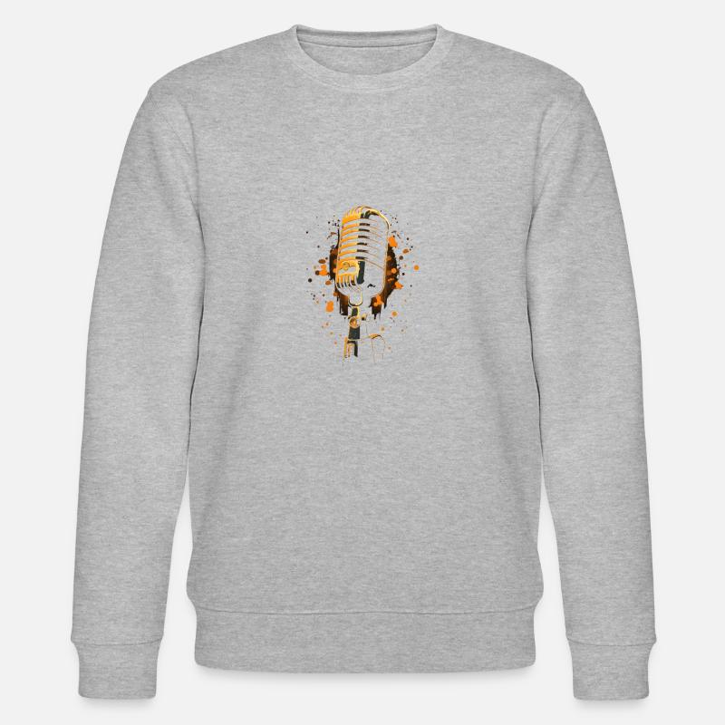 Mikrofonklassiker Mikrofon - Stanley/Stella Unisex Bio-Sweatshirt CHANGER  - Grau meliert