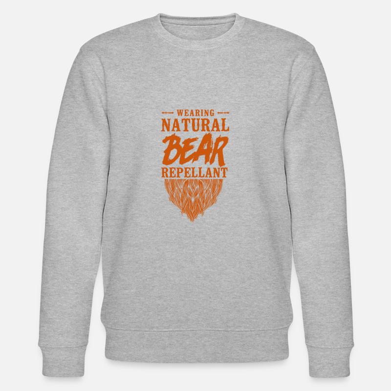 Beard Lover Bearded Man Ginger - Stanley/Stella CHANGER Unisex Organic Sweatshirt - heather grey