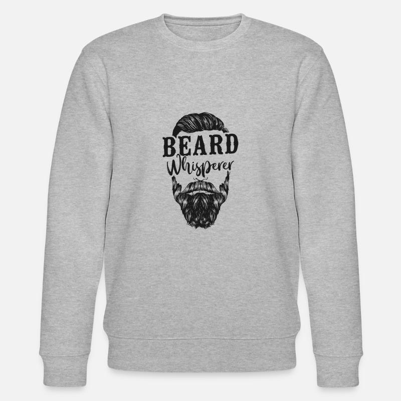 Beard Lover Bearded Man Beard - Stanley/Stella CHANGER Unisex Organic Sweatshirt - heather grey