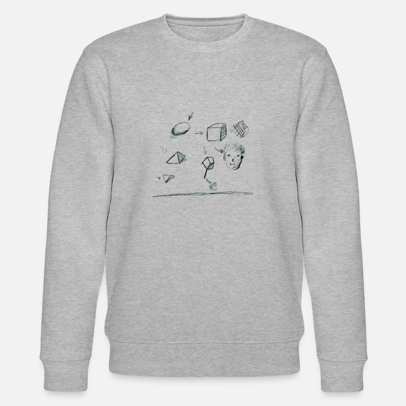 sketchbookpage 2 for white - Stanley/Stella Unisex Bio-Sweatshirt CHANGER  - Grau meliert