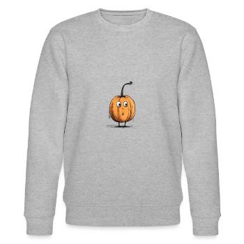 Drôle de citrouille Halloween - Sweat bio CHANGER Stanley/Stella Unisexe - gris chiné - Devant - Nik (191cm) & Marisol (170cm)