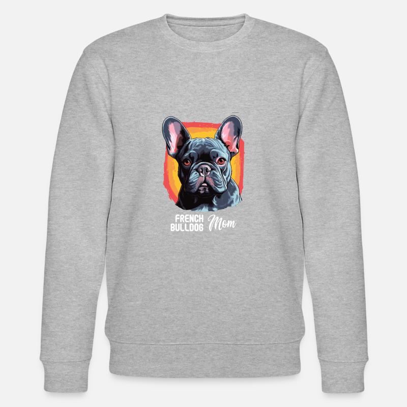 Chien Bouledogue Français - Sweat bio CHANGER Stanley/Stella Unisexe - gris chiné