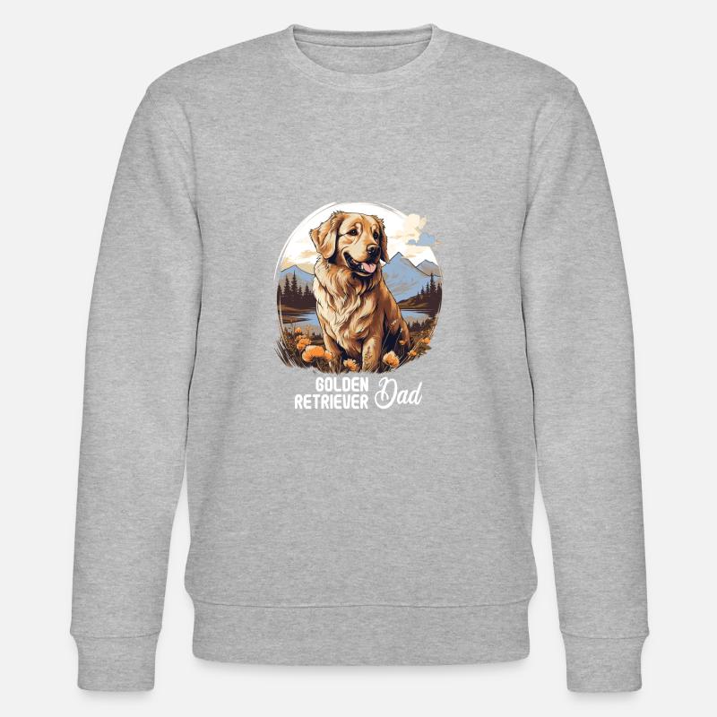 Chien Golden Retriever - Sweat bio CHANGER Stanley/Stella Unisexe - gris chiné