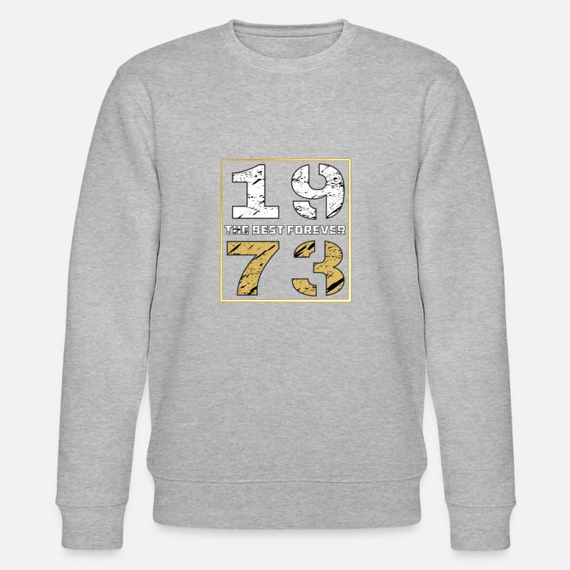 THE BEST FOREVER 1973 - Stanley/Stella Unisex Bio-Sweatshirt CHANGER  - Grau meliert