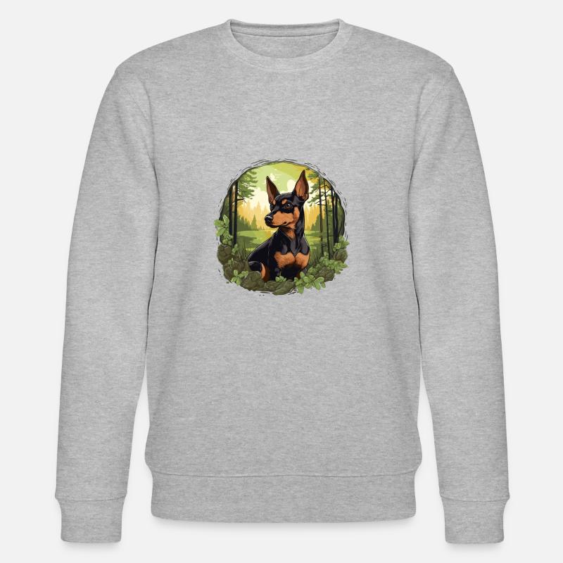 Pinscher - Stanley/Stella Unisex Bio-Sweatshirt CHANGER  - Grau meliert