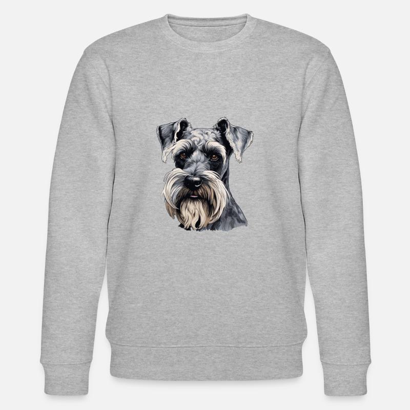 Schnauzer géant - Sweat bio CHANGER Stanley/Stella Unisexe - gris chiné