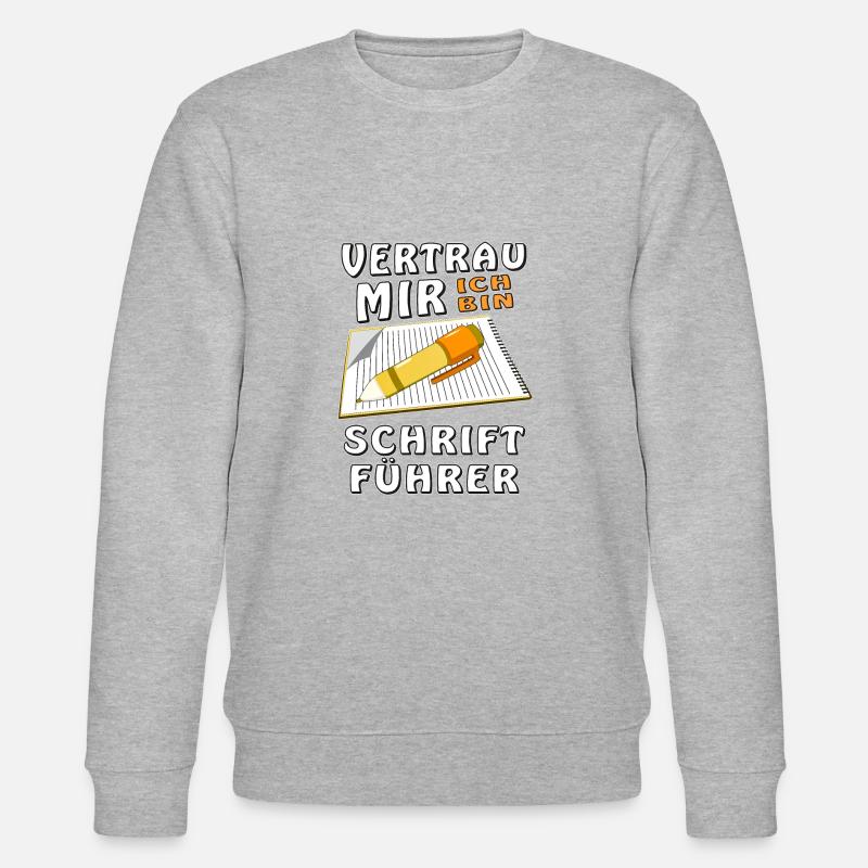 SCHRIFTFÜHRER - Stanley/Stella Unisex Bio-Sweatshirt CHANGER  - Grau meliert