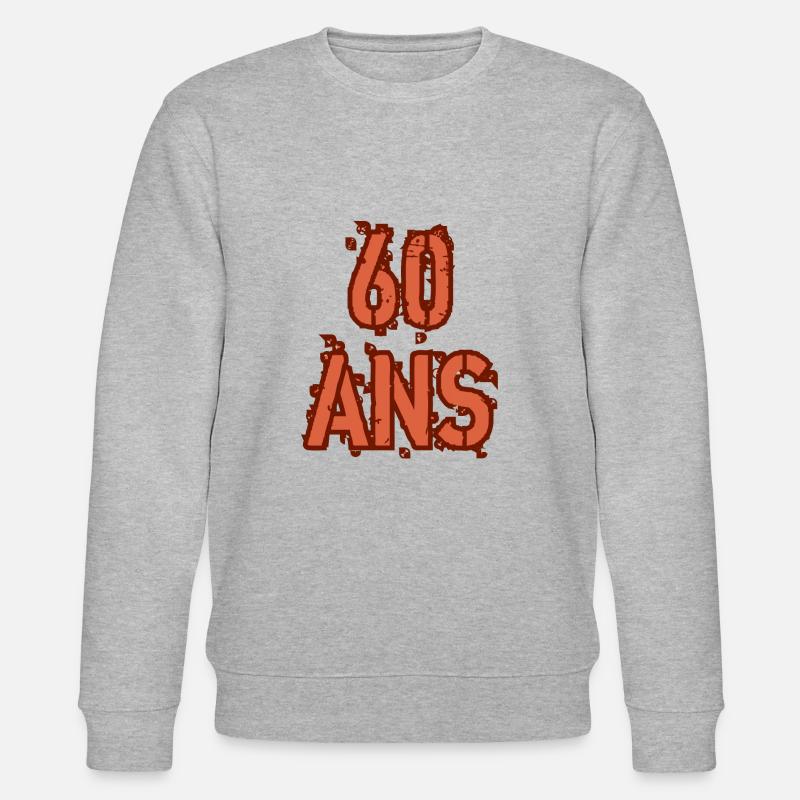 60 ANS - Sweat bio CHANGER Stanley/Stella Unisexe - gris chiné