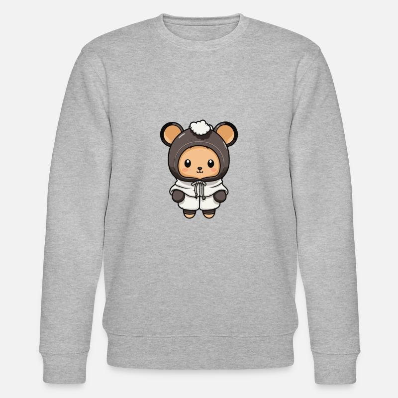 Mouse Winter Comic - Stanley/Stella CHANGER Unisex Organic Sweatshirt - heather grey