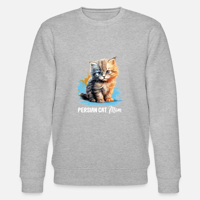 Persian Cat Perser Katze - Stanley/Stella CHANGER Unisex Organic Sweatshirt - heather grey