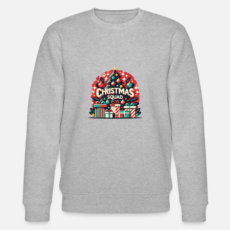 Christmas Squad - Stanley/Stella Unisex Bio-Sweatshirt CHANGER  - Grau meliert