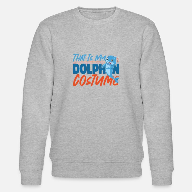 Dauphin Halloween C’est mon - Sweat bio CHANGER Stanley/Stella Unisexe - gris chiné
