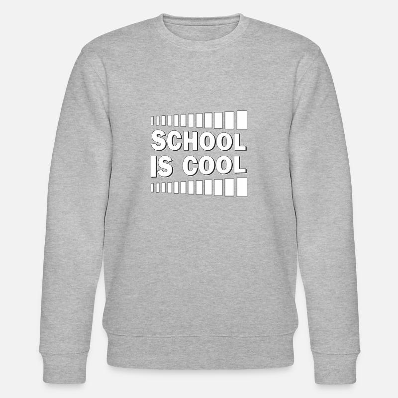 SCHOOL IS COOL - Stanley/Stella Unisex Bio-Sweatshirt CHANGER - Grau meliert