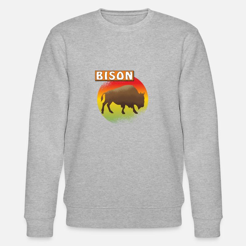 BISON - Stanley/Stella Unisex Bio-Sweatshirt CHANGER  - Grau meliert