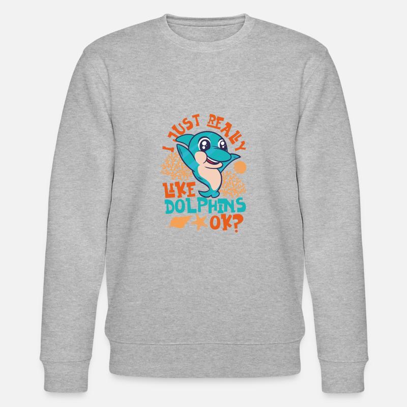 Dauphin que j’aime vraiment - Sweat bio CHANGER Stanley/Stella Unisexe - gris chiné