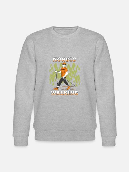 POLE WALKING - Stanley/Stella CHANGER Unisex Organic Sweatshirt - heather grey