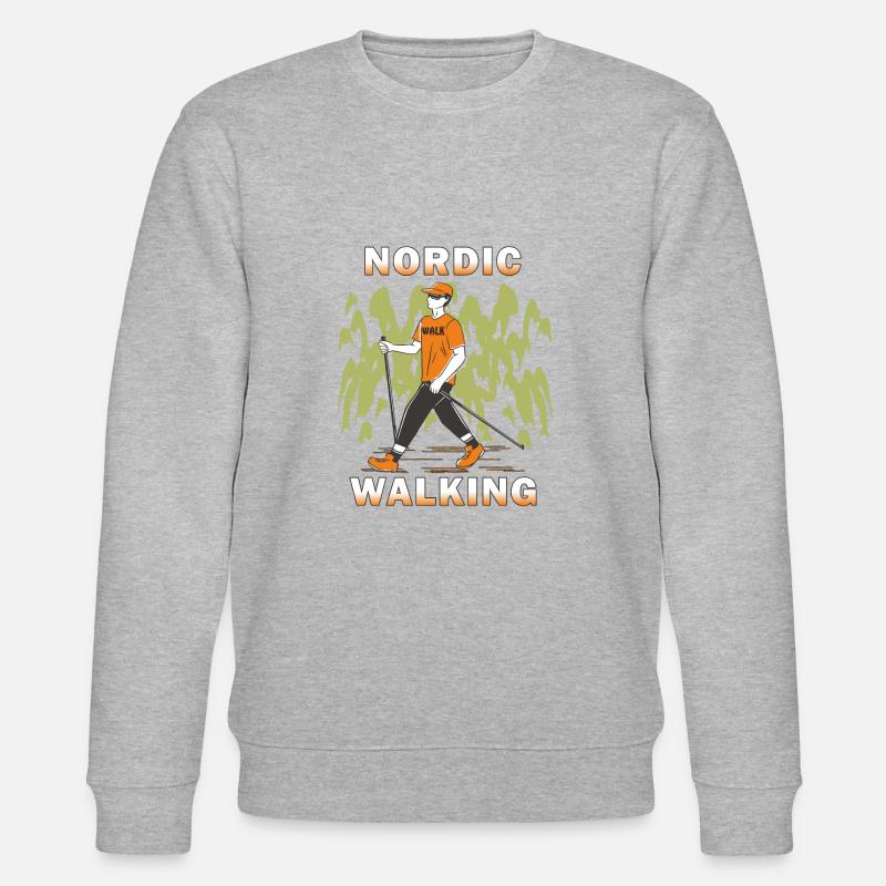 POLE WALKING - Stanley/Stella CHANGER Unisex Organic Sweatshirt - heather grey