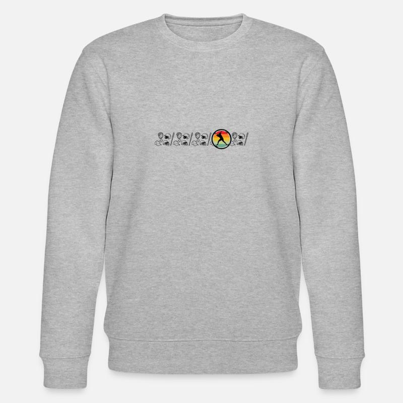 Baseball Pichet Softball Receveur Baseball - Sweat bio CHANGER Stanley/Stella Unisexe - gris chiné