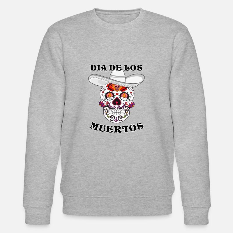 DIA DE LOS MUERTOS - Sweat bio CHANGER Stanley/Stella Unisexe - gris chiné
