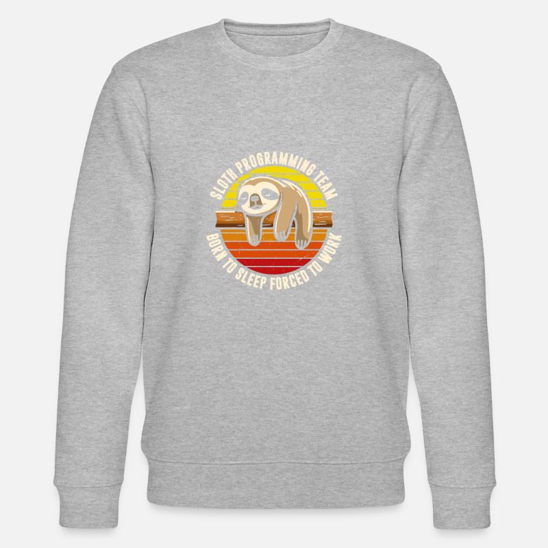 Équipe de programmation de paresseux - Sweat bio CHANGER Stanley/Stella Unisexe - gris chiné