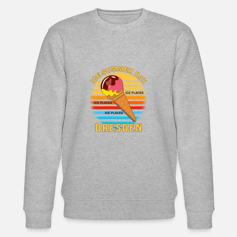 ICE SUMMER DAY DRESDEN - Stanley/Stella Unisex Bio-Sweatshirt CHANGER - Grau meliert
