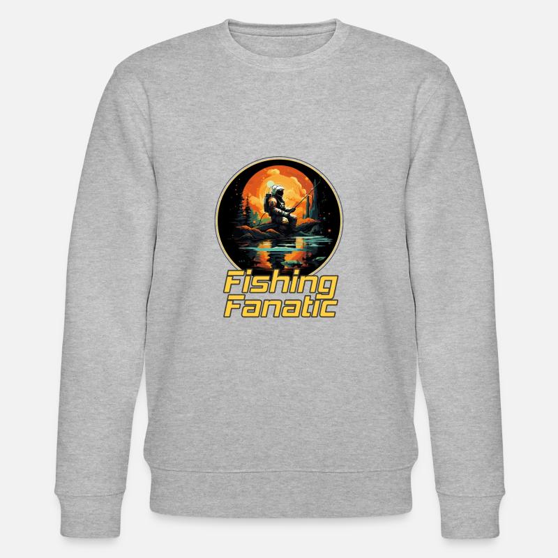 Angelfanatiker - Astronaut - Stanley/Stella Unisex Bio-Sweatshirt CHANGER - Grau meliert