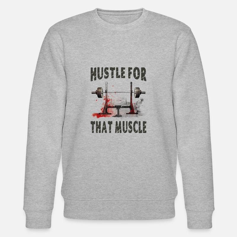 Se démener pour ce muscle - Sweat bio CHANGER Stanley/Stella Unisexe - gris chiné