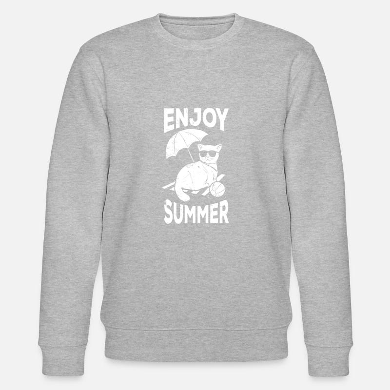 Genieß Den Sommer - Stanley/Stella Unisex Bio-Sweatshirt CHANGER  - Grau meliert